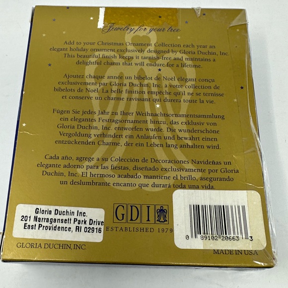 Vintage 1991 Nativity Wreath Metal Ornament Gloria Duchin Made in USA N1 - Picture 2 of 3